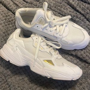 Chunky White Adidas Sneakers size 10